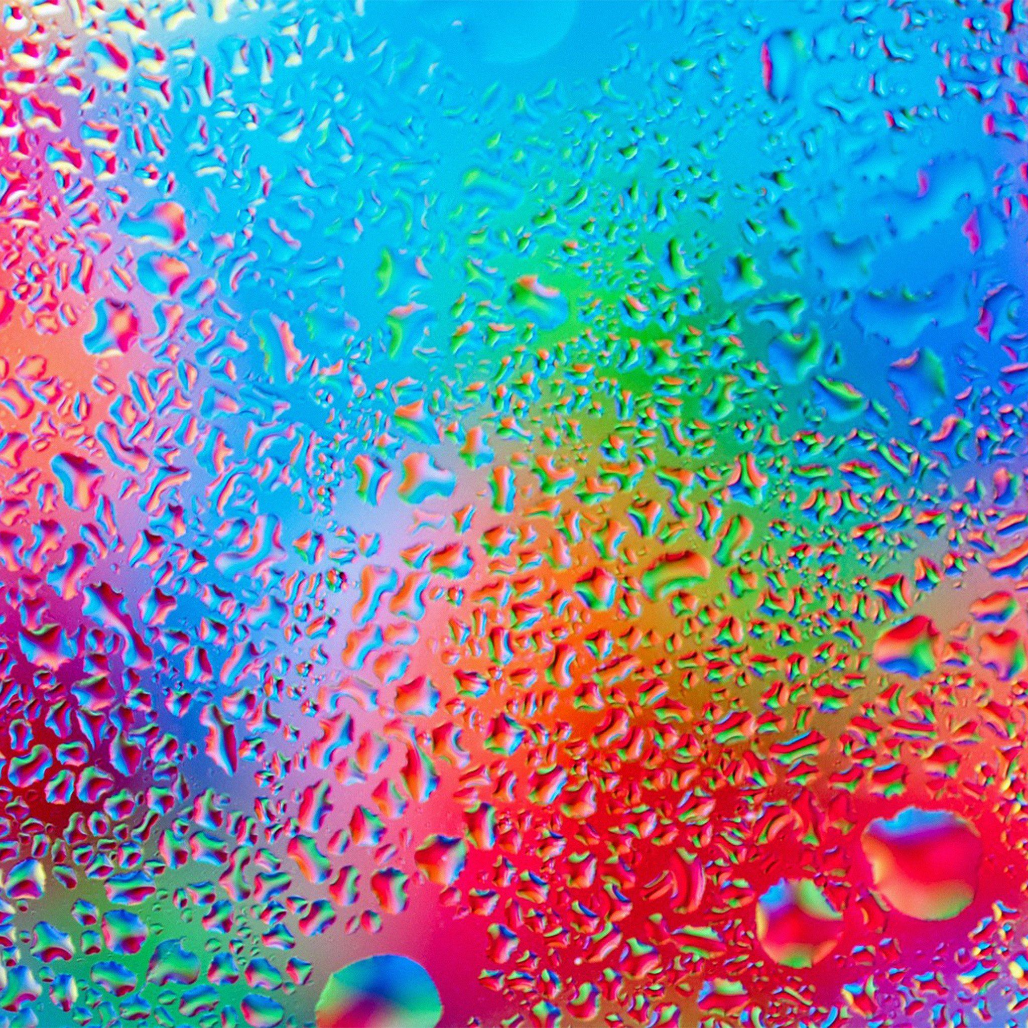 Rainbow Drops Nature iPad Air wallpaper 