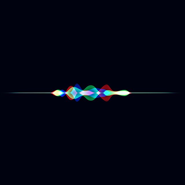 2048x2048 Siri Dark Rainbow Black Art Apple Pattern - colorful iPad Air Wallpaper