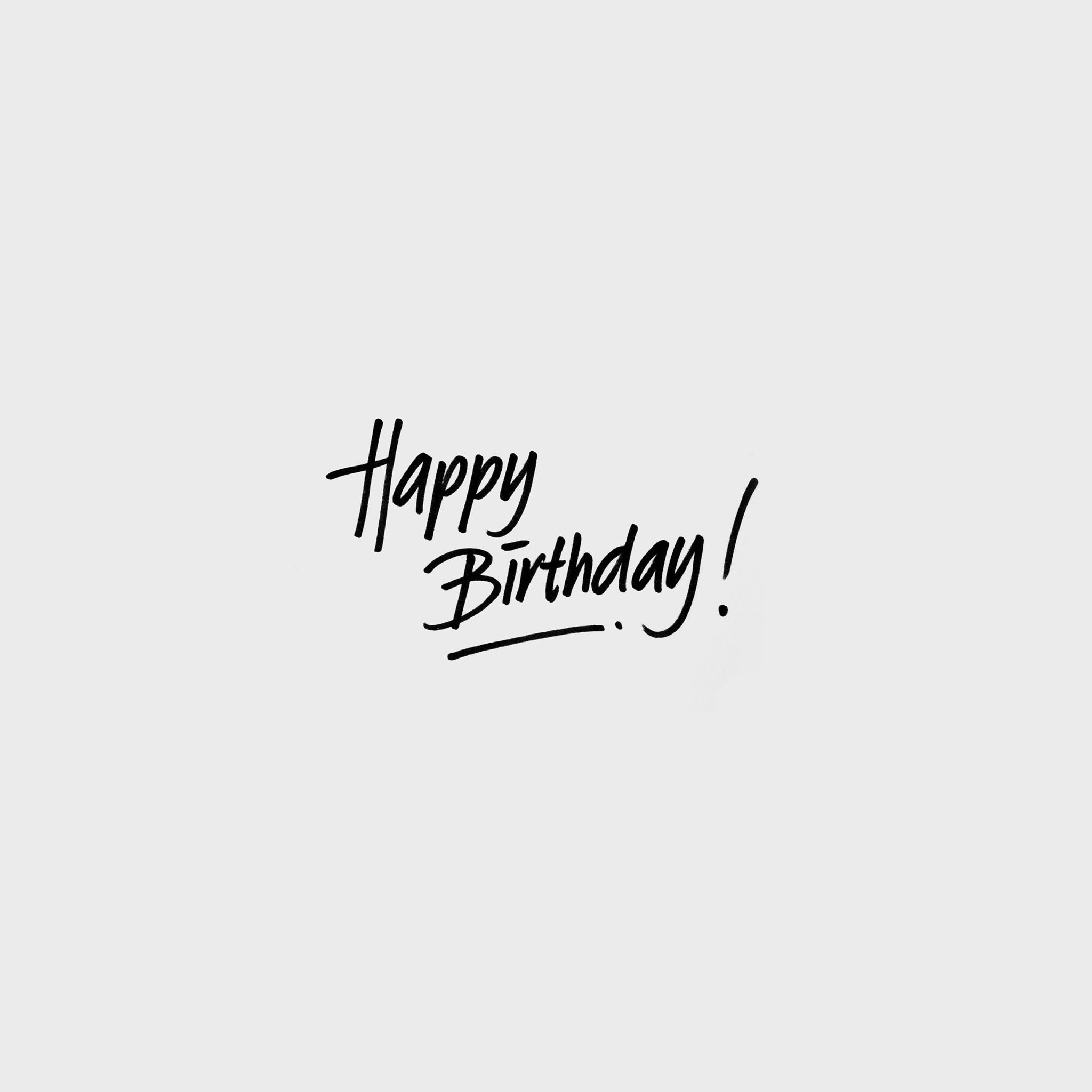 Happy Birthday White Event Writing Ipad Air Wallpapers Free