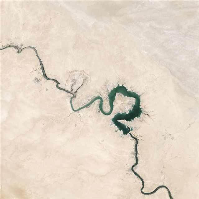 2048x2048 Earthview Space Land River Green - river iPad Air Wallpaper