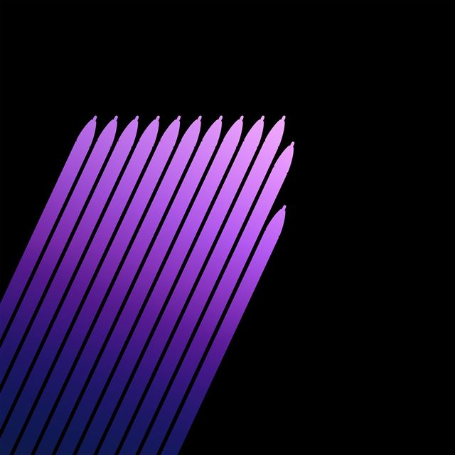 2048x2048 Note 7 Galaxy Art Pen Dark Purple Pattern - art iPad Air Wallpaper