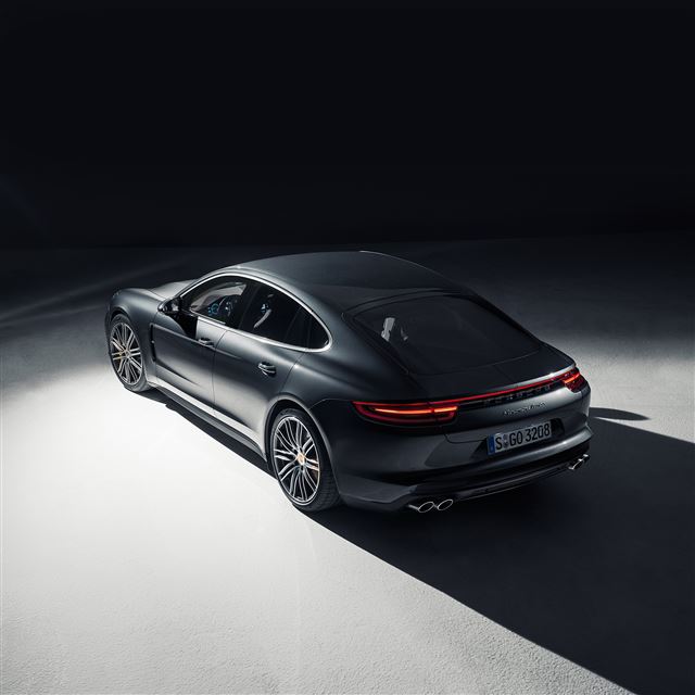 2048x2048 Porsche Panamera Dark Car Art Illustration - shadow iPad Air Wallpaper