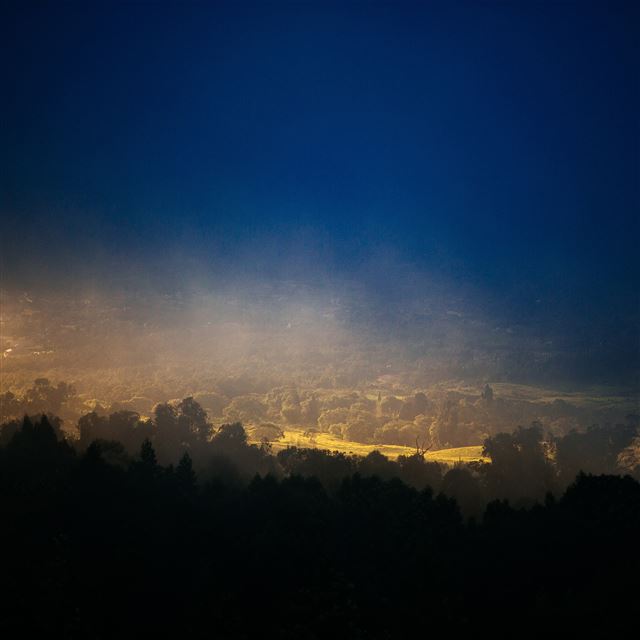 2048x2048 Sky Blue Mountain Shadow Land - shadow iPad Air Wallpaper