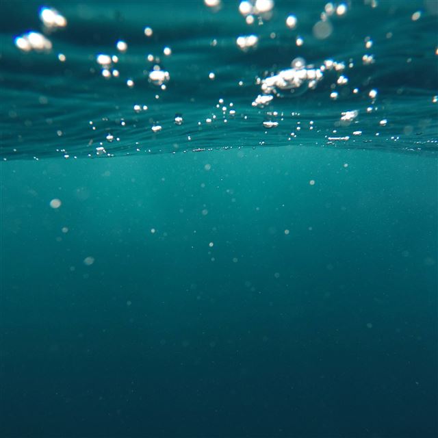 2048x2048 Bubble Underwater Swim Blue Pattern - swimming iPad Air Wallpaper