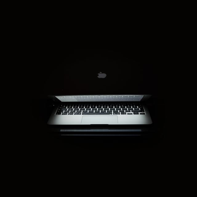 2048x2048 Apple Dark Macbook Notebook Art Illustration - art iPad Air Wallpaper