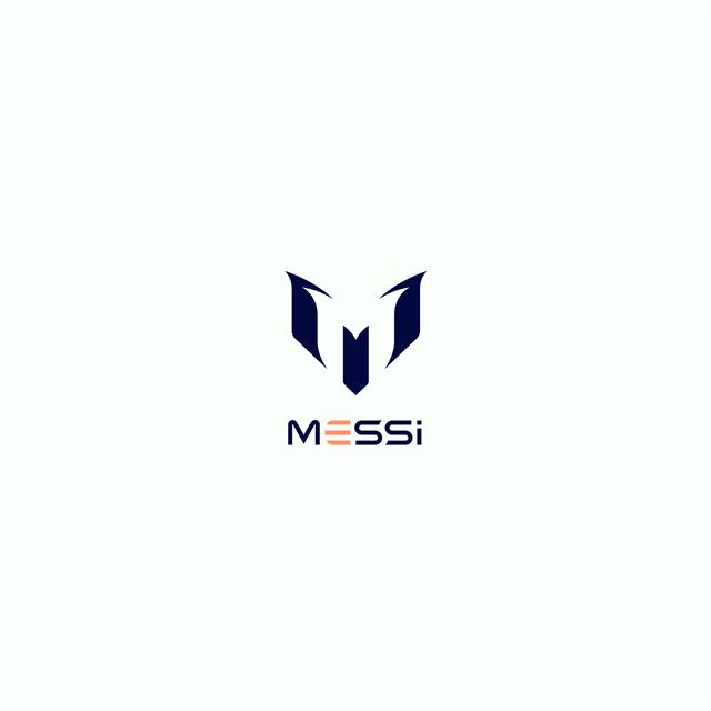 2048x2048 Messi Logo Art Minimal White - logo iPad Air Wallpaper