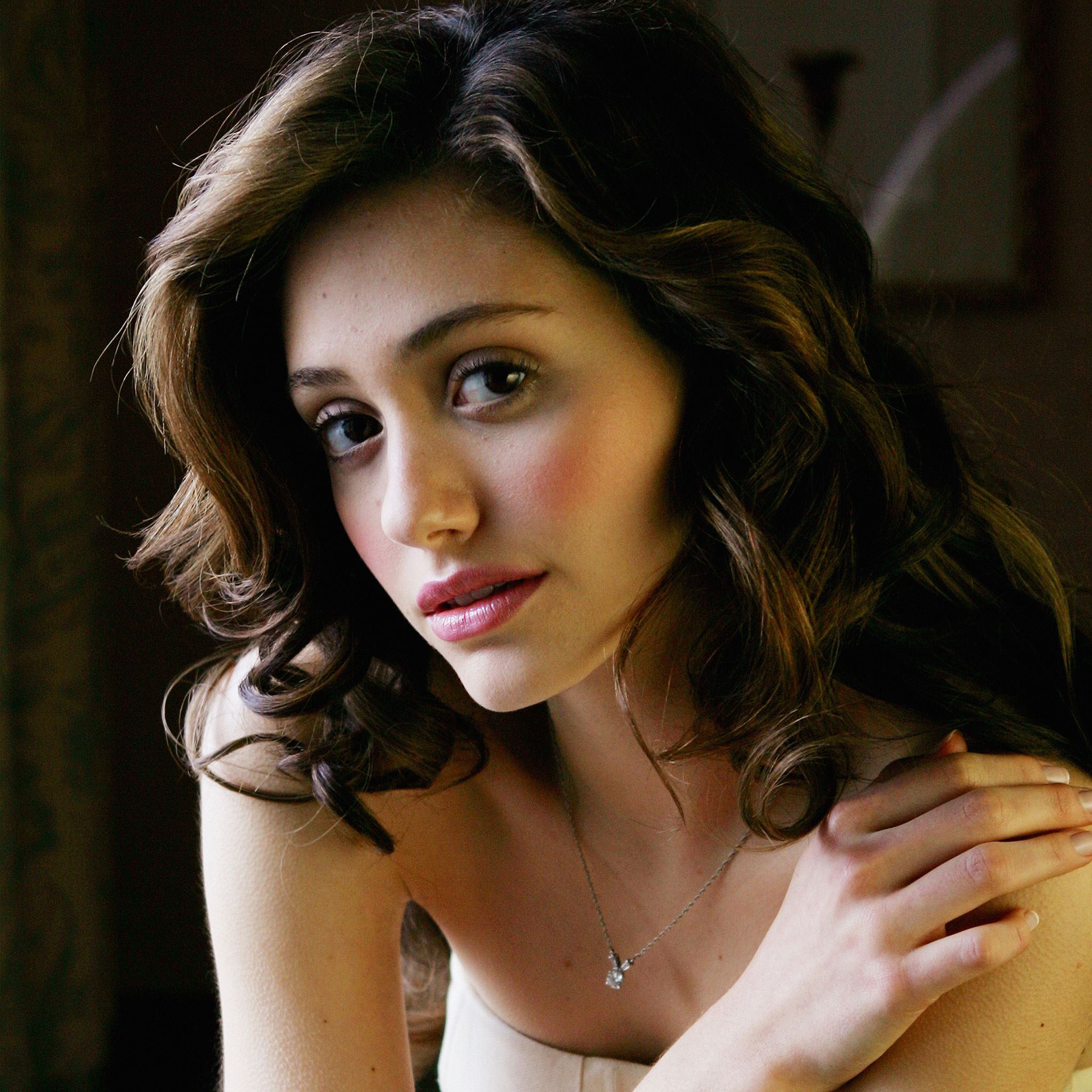 Emmy Rossum Actress Girl Beauty iPad Air Wallpapers Free Download