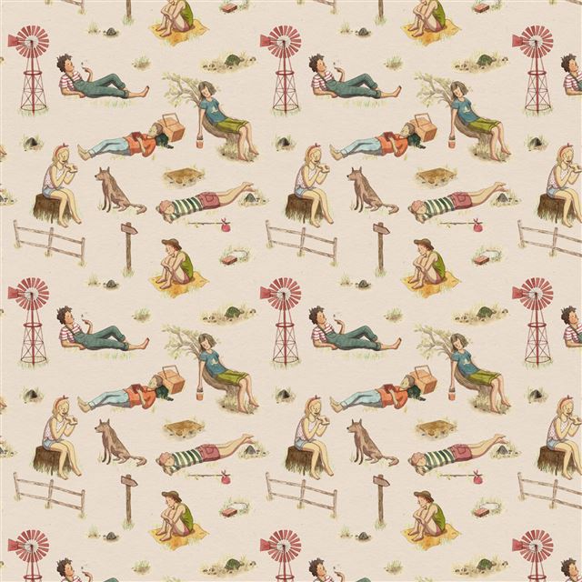 2048x2048 Lazy Vacation Beach Painting Cute At Illustration -  iPad Wallpaper