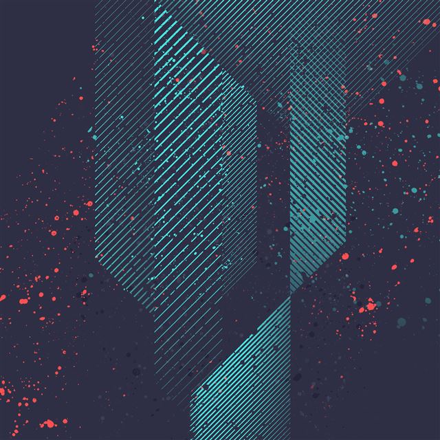 2048x2048 HTC Art Design Dot Paint Pattern Blue - design iPad Air Wallpaper