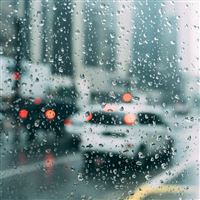 Rain Window Bokeh Art Car Sad wallpaper