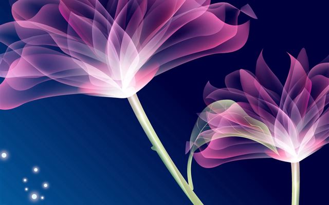 2048x2048 Purple Flowers Pattern Art - design iPad Air Wallpaper