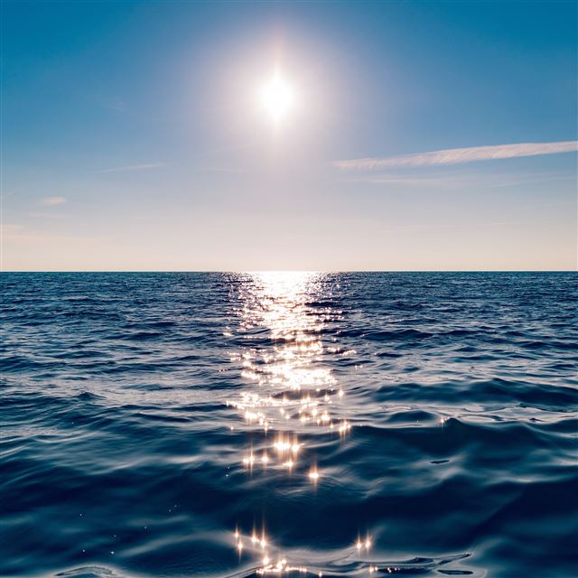 2048x2048 Sea Blue Wave Sunshine Ocean -  iPad Air Wallpaper