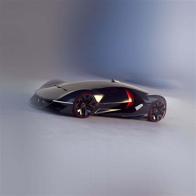 2048x2048 Rubika 2040 Manifesto Car Concept Ferrari Illustration Art - art iPad Air Wallpaper
