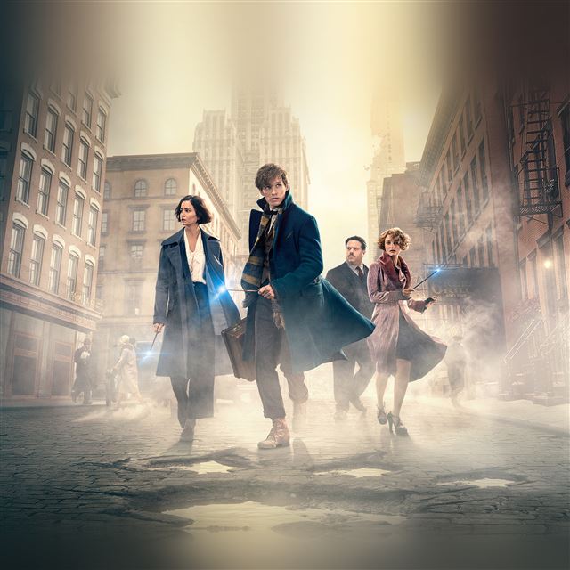 2048x2048 Fantastic Beasts And Where To Find Them Film Illustration Art Poster -  iPad Air Wallpaper