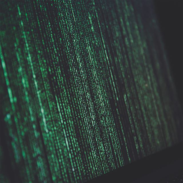 2048x2048 Matrix Minimal Coding Screen Computer Green Dark -  iPad Air Wallpaper