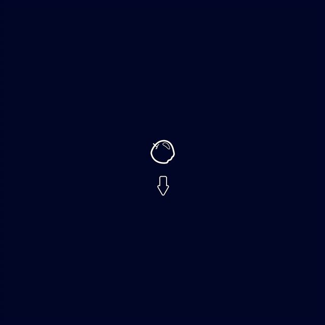 2048x2048 Apple Down Newton Gravity Simple Blue -  iPad Air Wallpaper