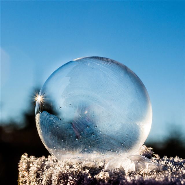 2048x2048 Pure Ice Bubble Sky - crystal iPad Air Wallpaper