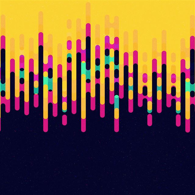 2048x2048 Melted Fuse Pattern Color Yellow Blue - dark (black) iPad Air Wallpaper