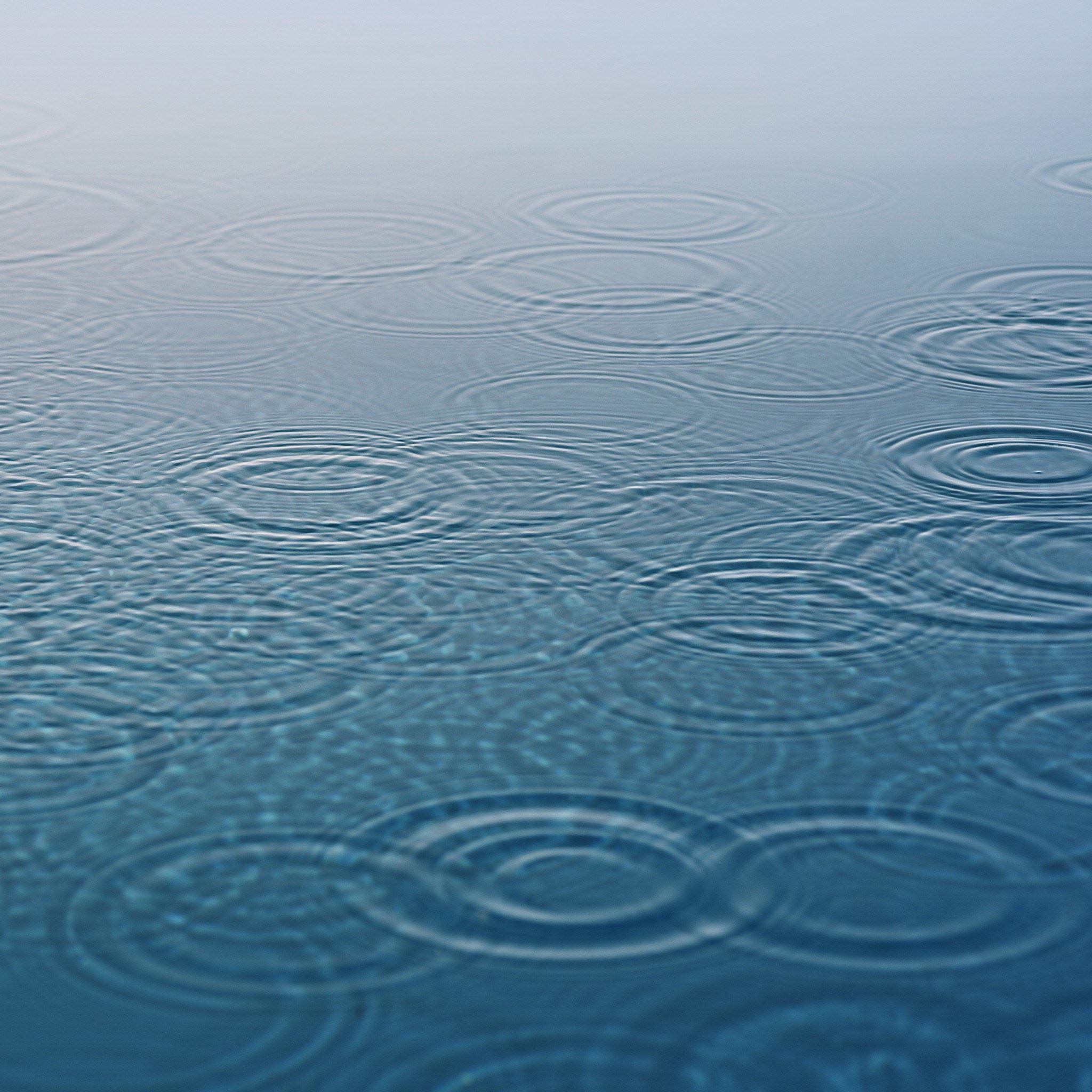 Rainy Wet Ripple Lake Surface iPad Air wallpaper 