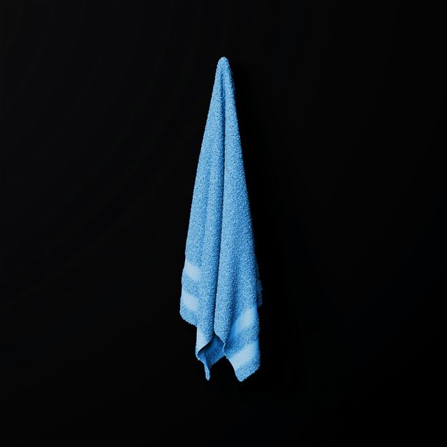 2048x2048 Towel Blue Minimal Dark Illustration Art - art iPad Air Wallpaper