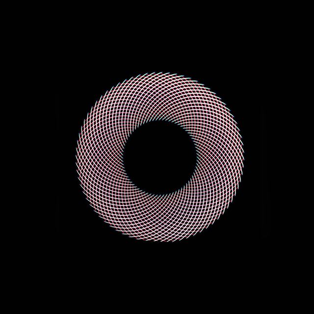 2048x2048 Circle Bardula Dark Color Pattern Background - pink iPad Air Wallpaper