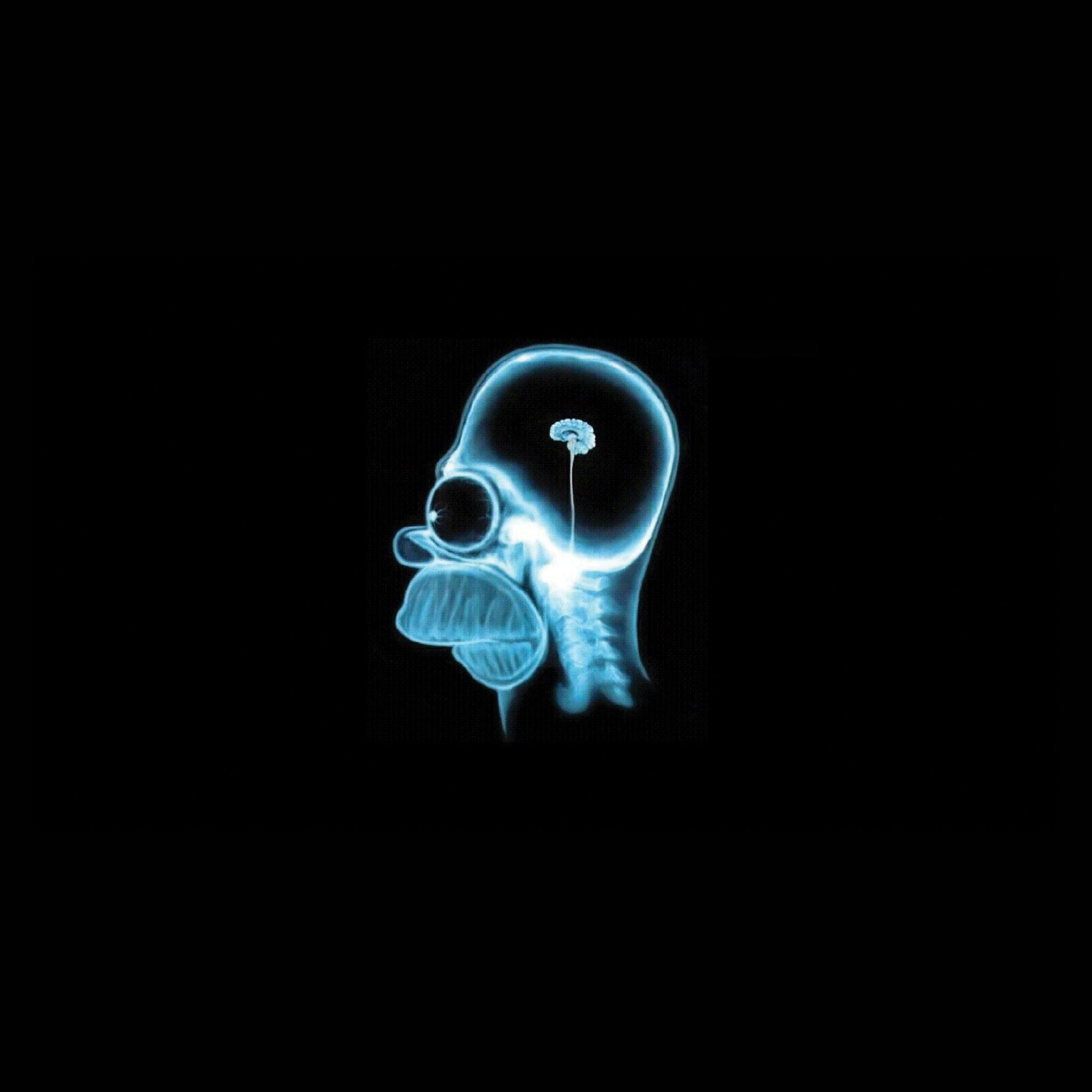 Brain Atrophy Dark Design Artwork iPad Air wallpaper 