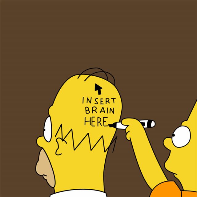 2048x2048 Insert Brain Here Simpson -  iPad Air Wallpaper