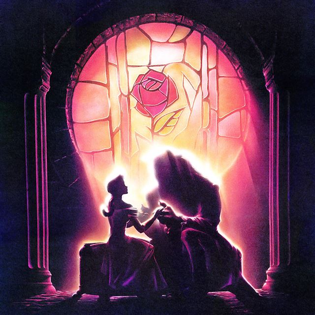 2048x2048 Beauty And The Beast - love iPad Air Wallpaper