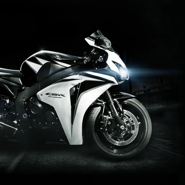 2048x2048 Honda Cbr Fireblade White Black Lights - auto iPad Air Wallpaper