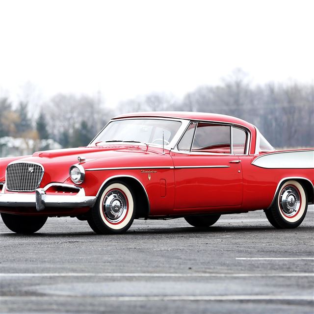 2048x2048 Studebaker Golden Hawk 1957 Red Side View - vintage iPad Air Wallpaper
