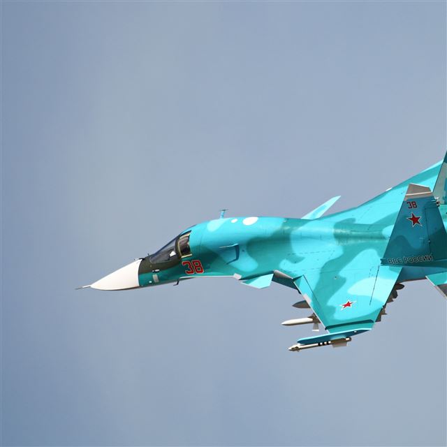 2048x2048 Su 34 Fighter Bomber Sky -  iPad Air Wallpaper