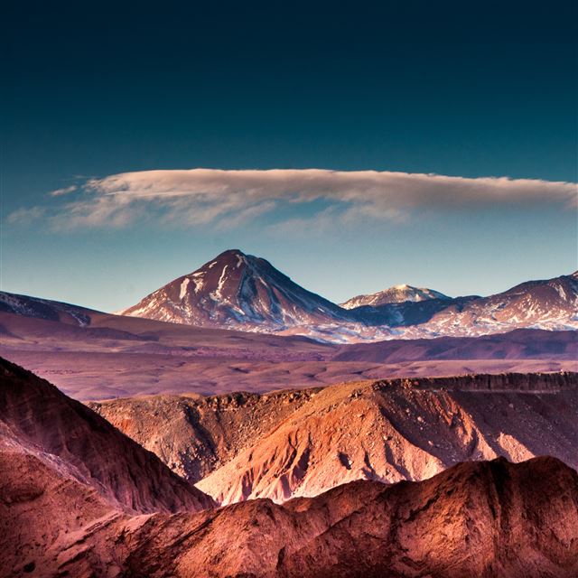 2048x2048 Mountains Sand Sky Layers - sand iPad Air Wallpaper