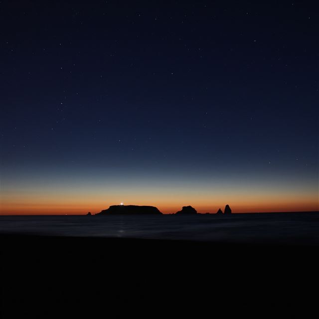 2048x2048 Night Stars Sunset View - view iPad Air Wallpaper