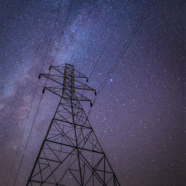 2048x2048 Night Sky Dark Star Space Galaxy Nature - wire iPad Air Wallpaper