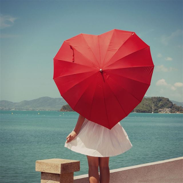 2048x2048 Girl umbrella - umbrella iPad Air Wallpaper