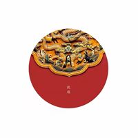 Coloured glaze relief wallpaper