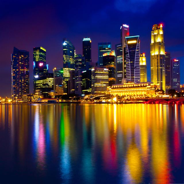 2048x2048 Marina bay Singapore - city iPad Air Wallpaper