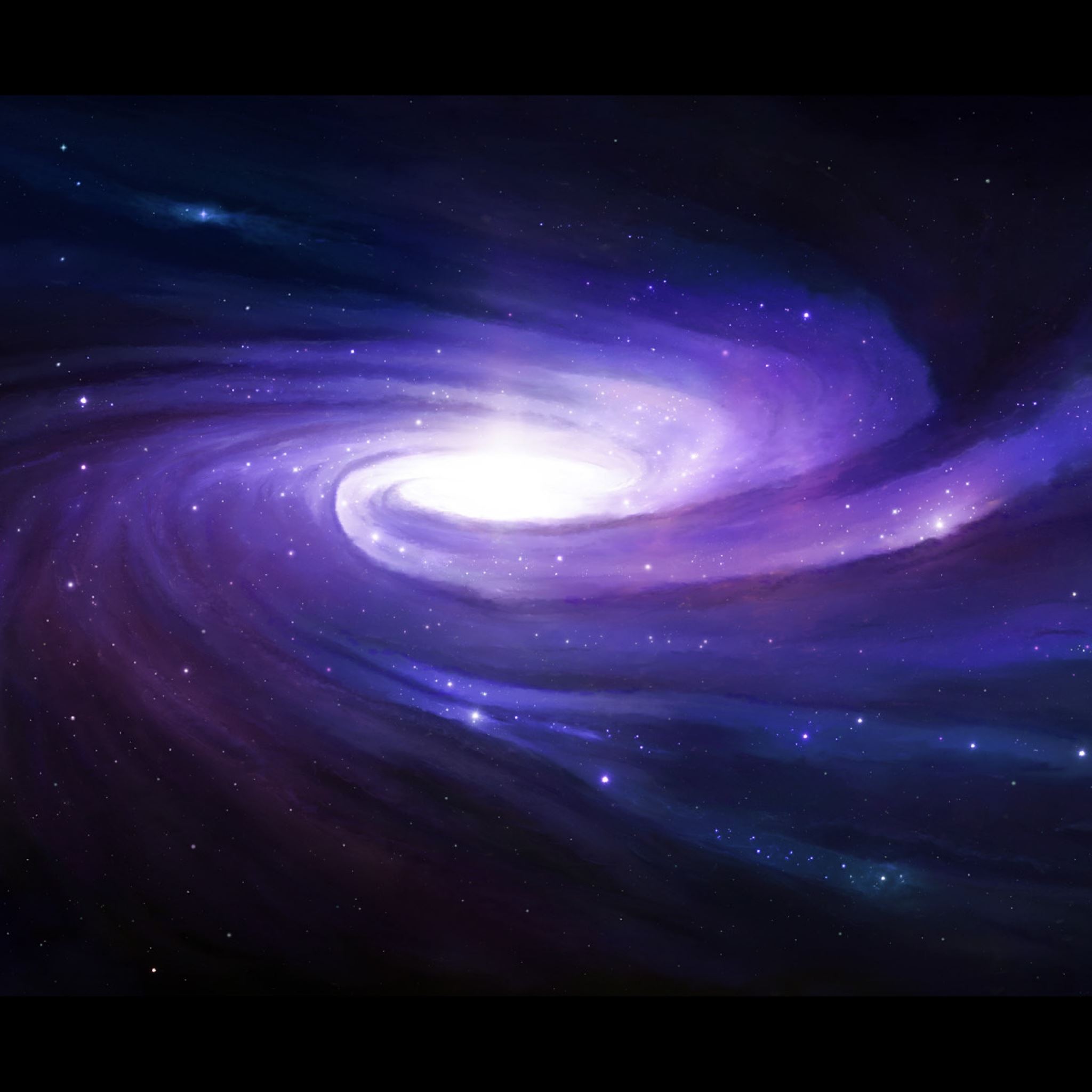 Space art spiral star glow iPad Air wallpaper 