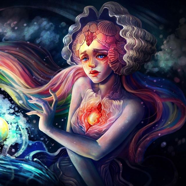 2048x2048 Girl hair ball magic - hair iPad Air Wallpaper