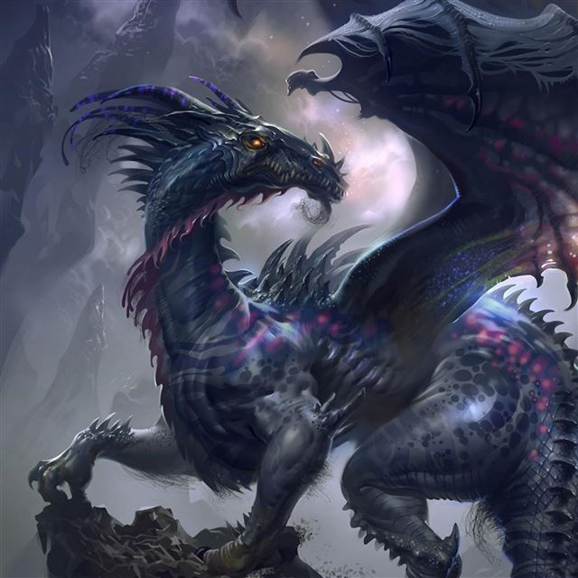 2048x2048 Dragon wings profile rock - dragon iPad Air Wallpaper