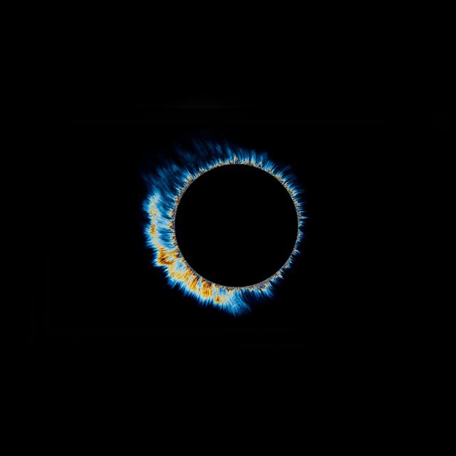 2048x2048 Light circle background art illustration dark - art iPad Air Wallpaper