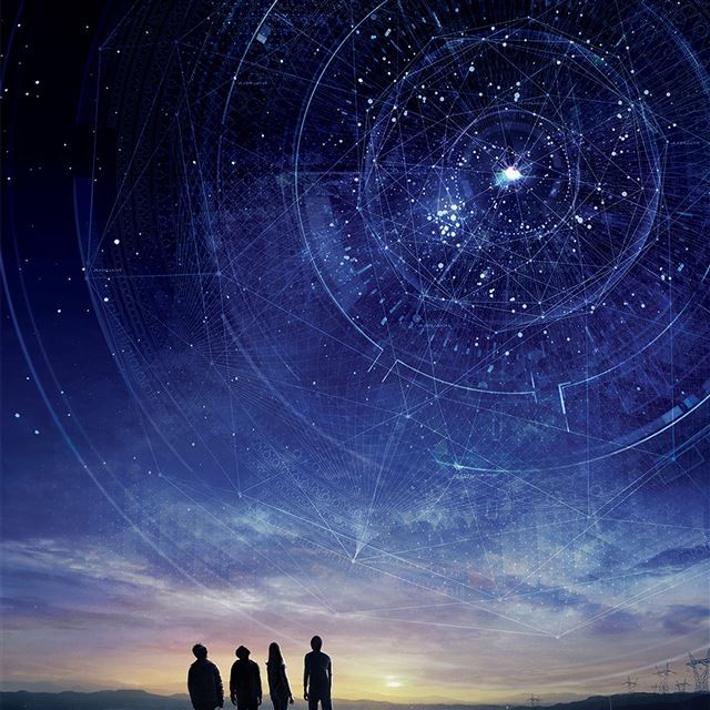 2048x2048 Starry sky space -  iPad Wallpaper