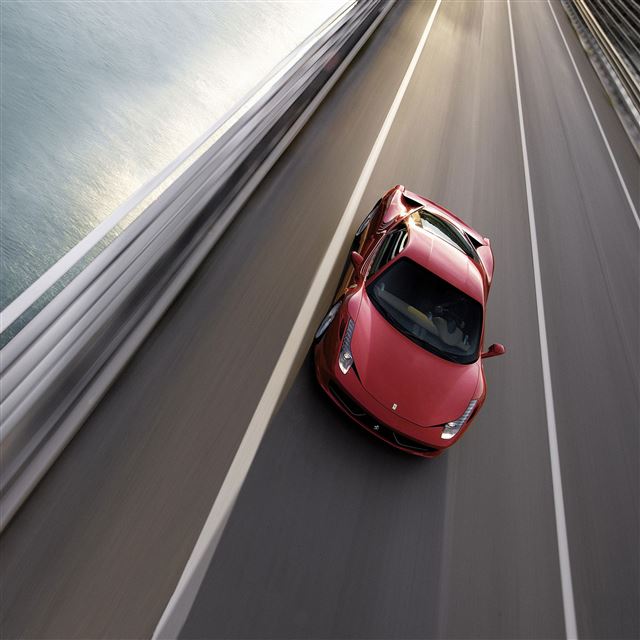 2048x2048 Ferrari 458 - street iPad Air Wallpaper