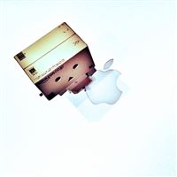 Danbo and Apple wallpaper