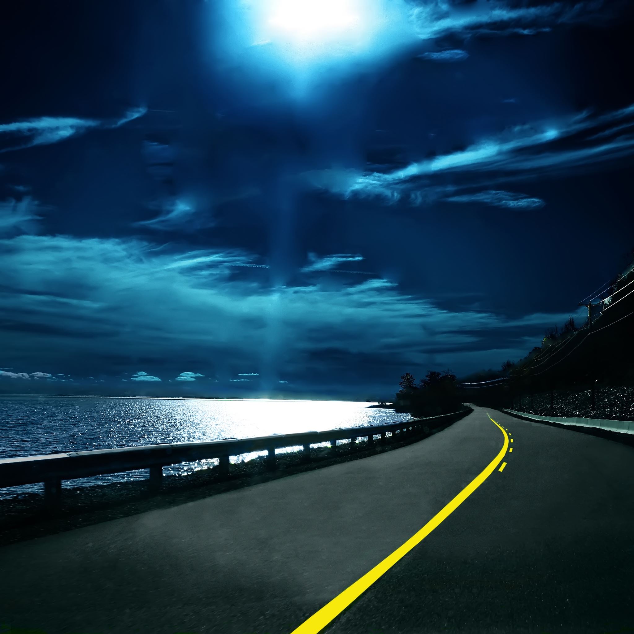 Highway Nights iPad Air wallpaper 