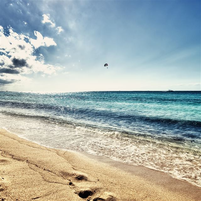 2048x2048 Floating in the Blue - sand iPad Air Wallpaper