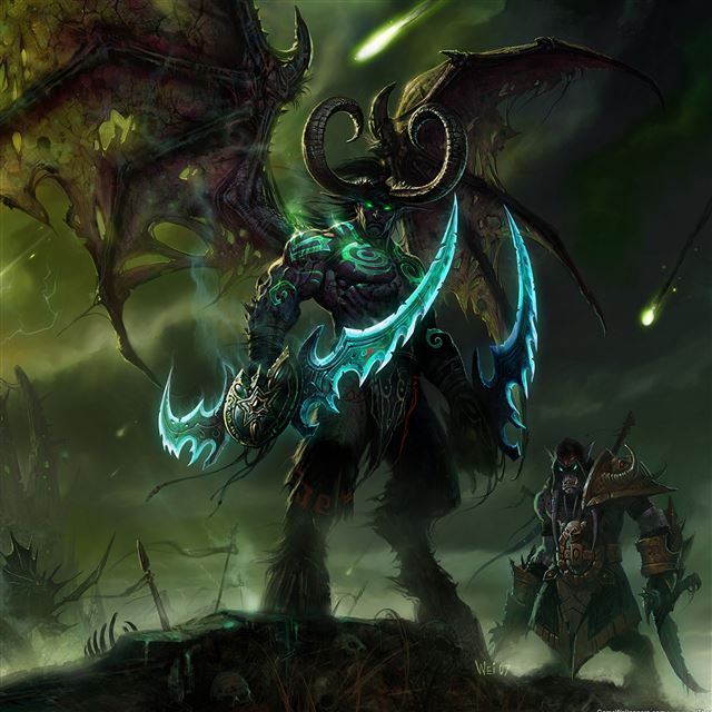 2048x2048 WOW Black Temple -  iPad Air Wallpaper