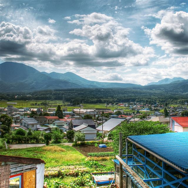 2048x2048 Nojiri Village - country iPad Air Wallpaper