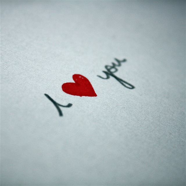 2048x2048 I Love You -  iPad Air Wallpaper