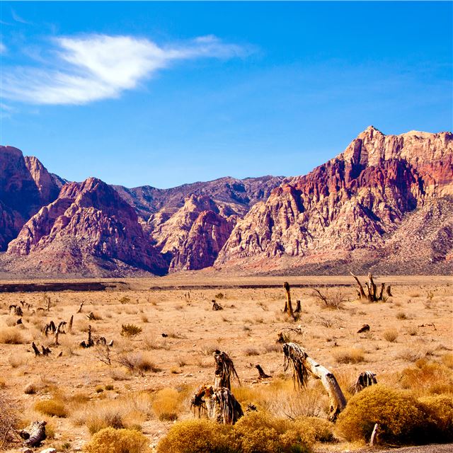 2048x2048 Red Rock in the Winter Sun - cloud iPad Air Wallpaper